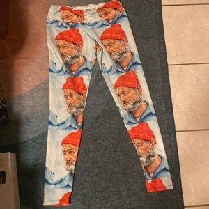 Bill Murray as Steve Zissou Life Aquatic leggings